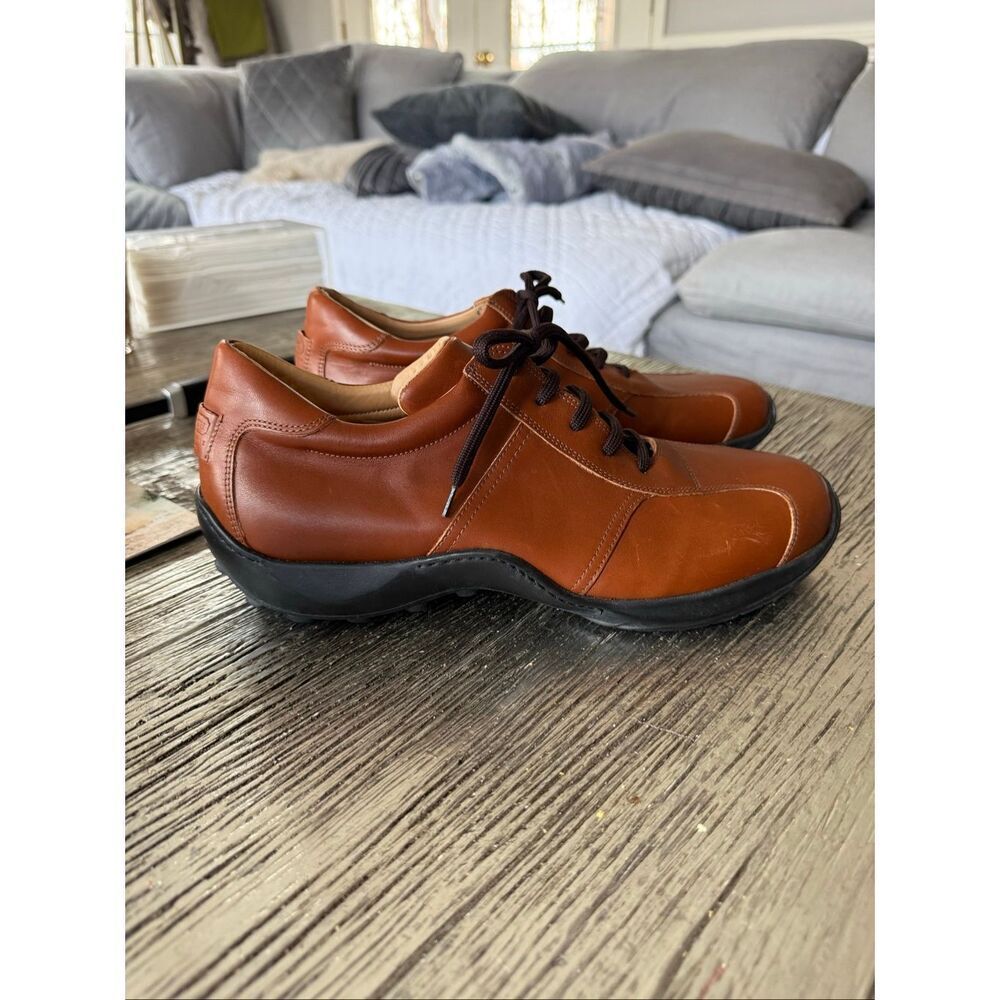 Coach Mens Brown Leather Packard Lace Up Driving Shoe sz 10 NWOT